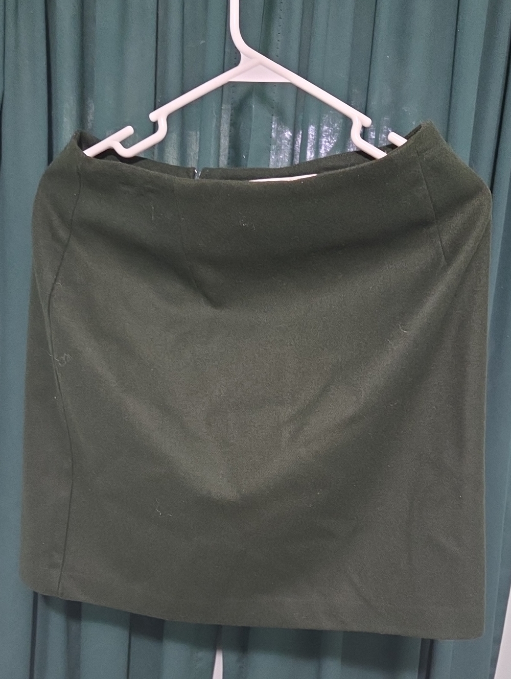 Classic Ilyse Hart LTD Olive Green Women’s Wool Skirt Size 12